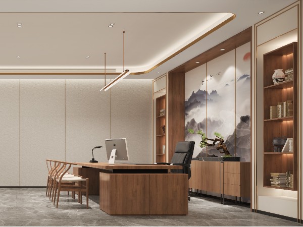 深圳理想物流公司办公室装修案例-写字楼装饰装修设计公司-文丰装饰